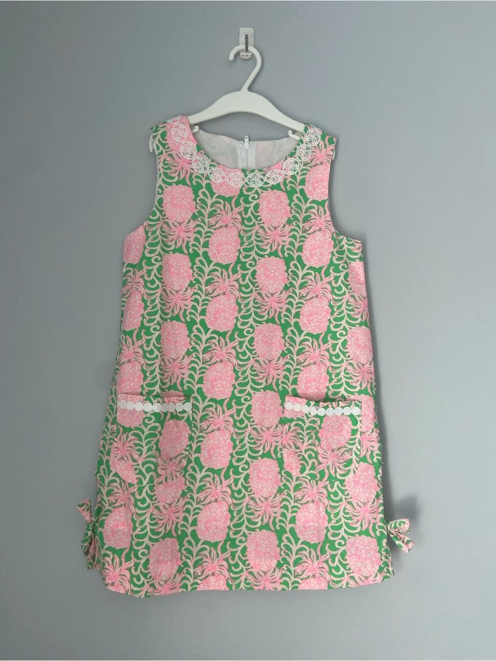 Girls sz 8 Lilly Pulitzer pineapple dress cotton shift